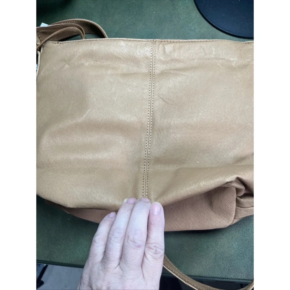Vintage Genuine‎ Leather Shoulder Bag Cabin Creek Purse Tan Handbag NWT